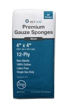 Preimum Gauze Sponges (4x4") - 200 ct