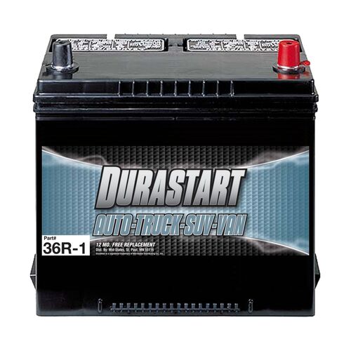 12 Volt 650 CCA Auto Battery - 36R-CS