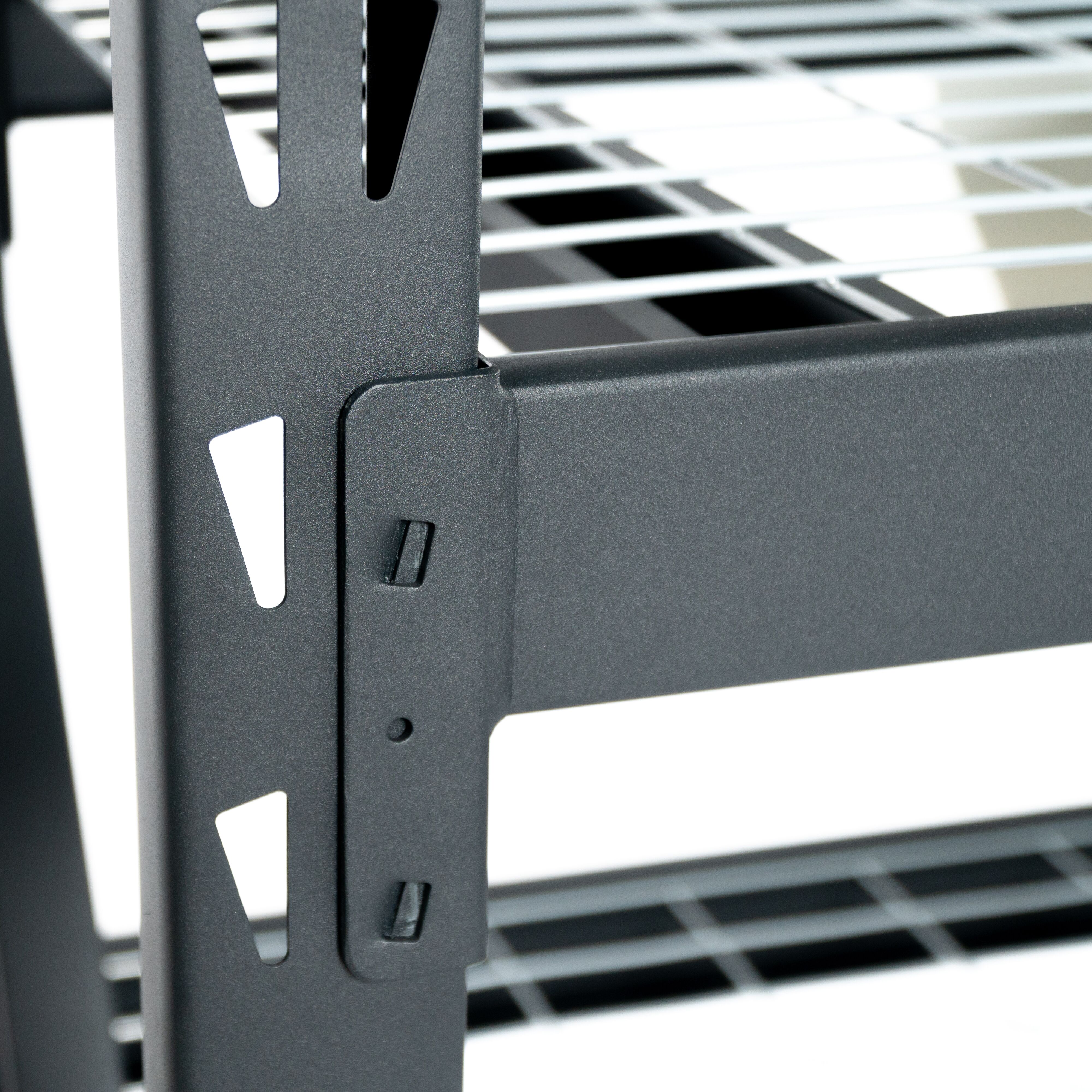 4-Tier Industrial Metal Shelving Rack