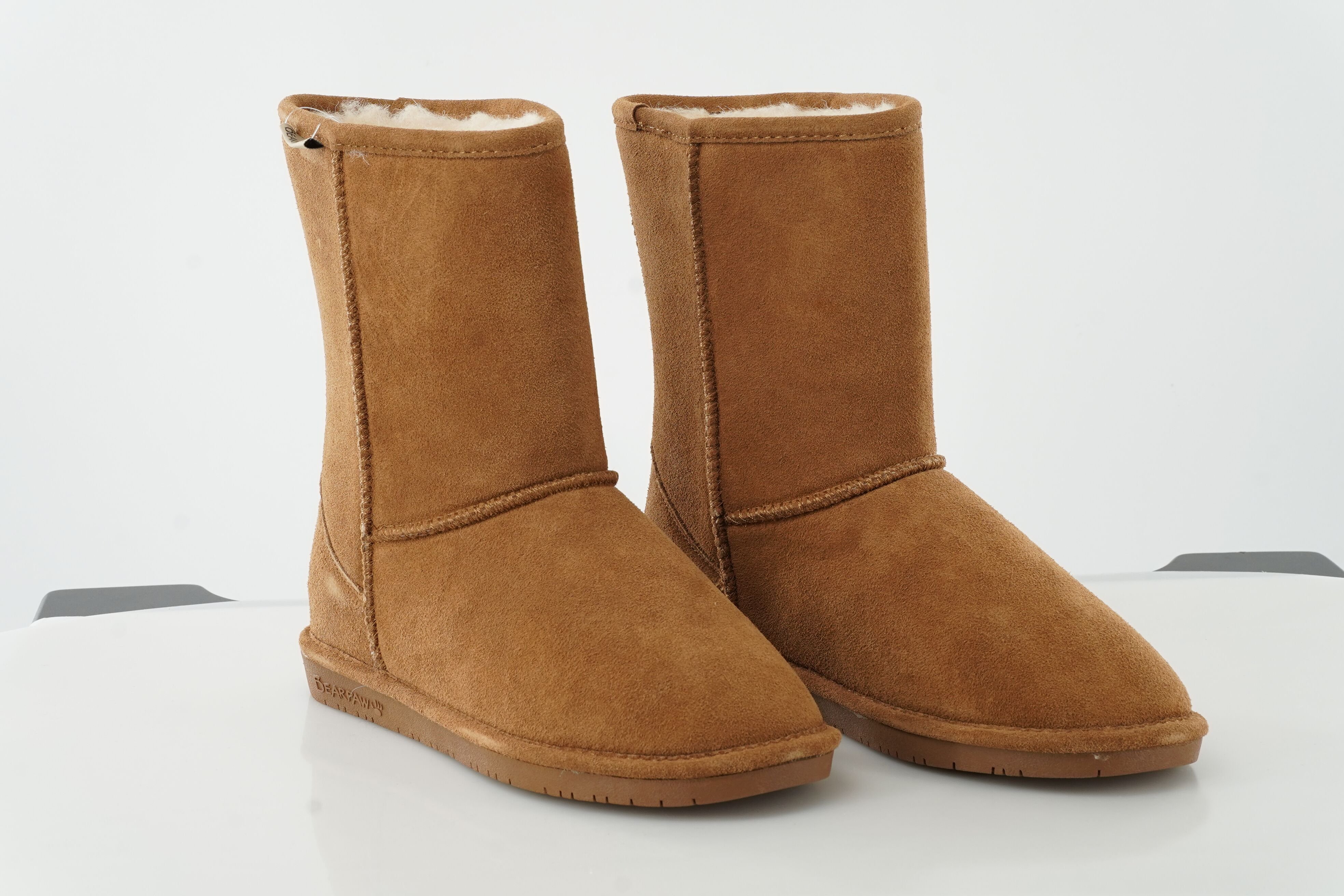 Women's Emma Short Suede Boots in Hickory