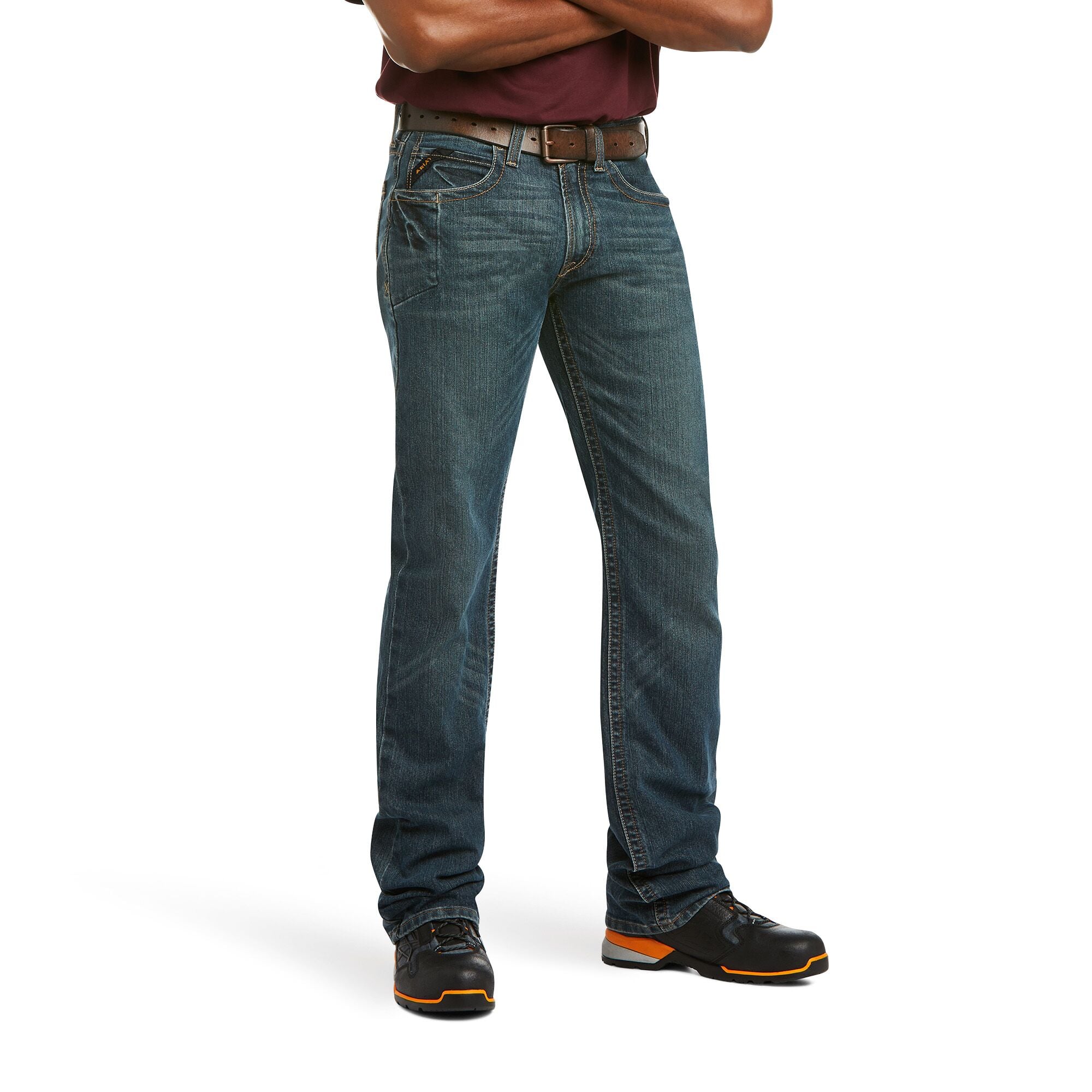 Men's M5 Rebar Straight DuraStretch Edge Stackable Straight Leg Jean in Ironside