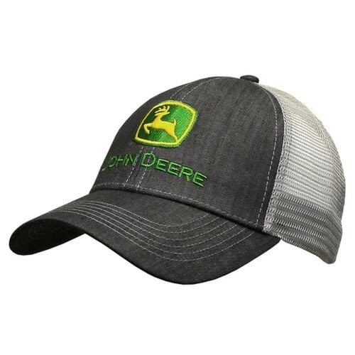 Men's Dark Denim Style Mesh Back Hat