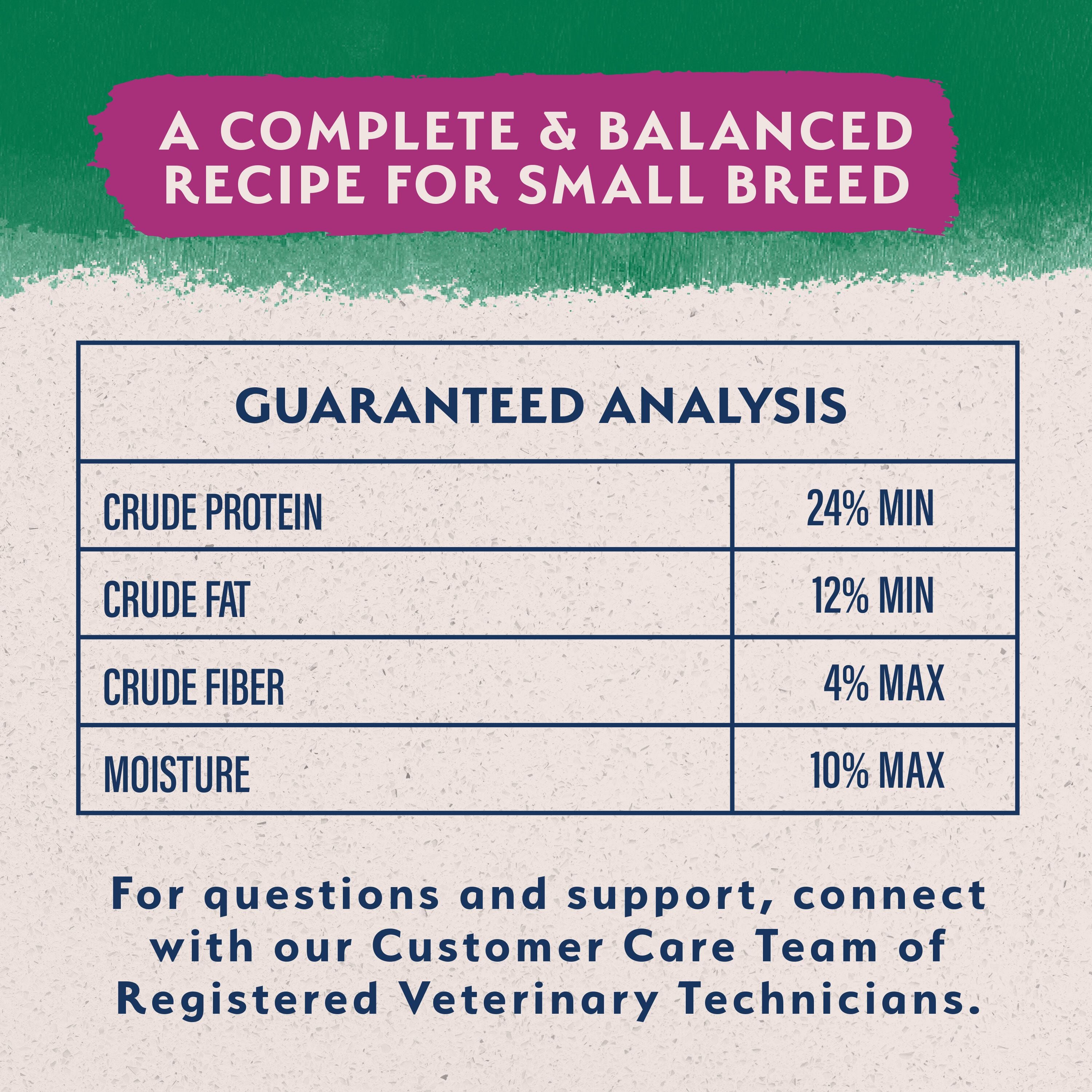 Lamb & Brown Rice Small Breed Bites Recipe Dry Dog Food