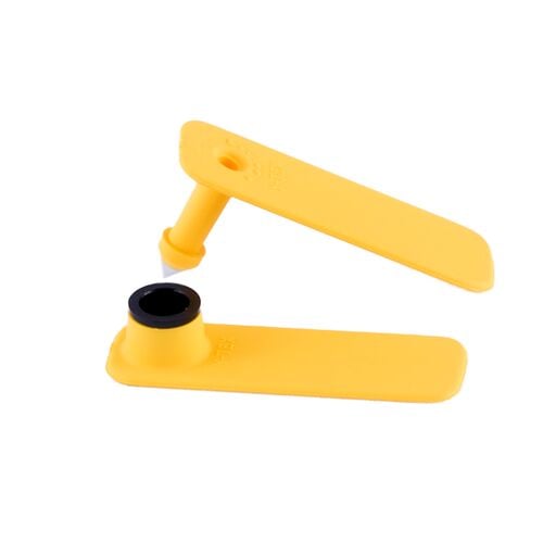 All-American SheepStar Blank 2-Piece Ear Tag in Yellow - 25 Tags