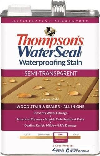 Harvest Gold Semi-Transparent Waterproofing Stain - 1 Gallon