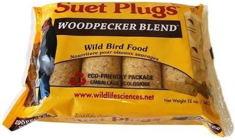 Woodpecker Blend Suet Plugs - 4-Pack
