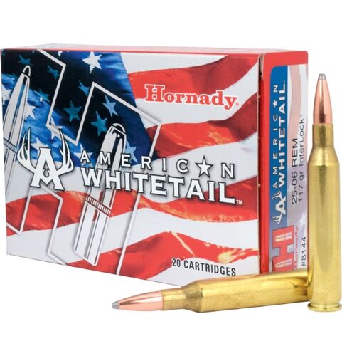 American Whitetail 25-06 Remington 117 Grain BTSP InterLock Ammunition - 20 Rounds