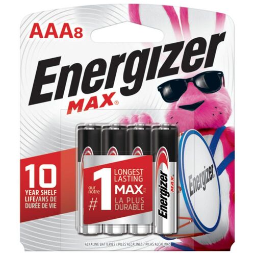 MAX AAA Alkaline Battery - 8 Pack