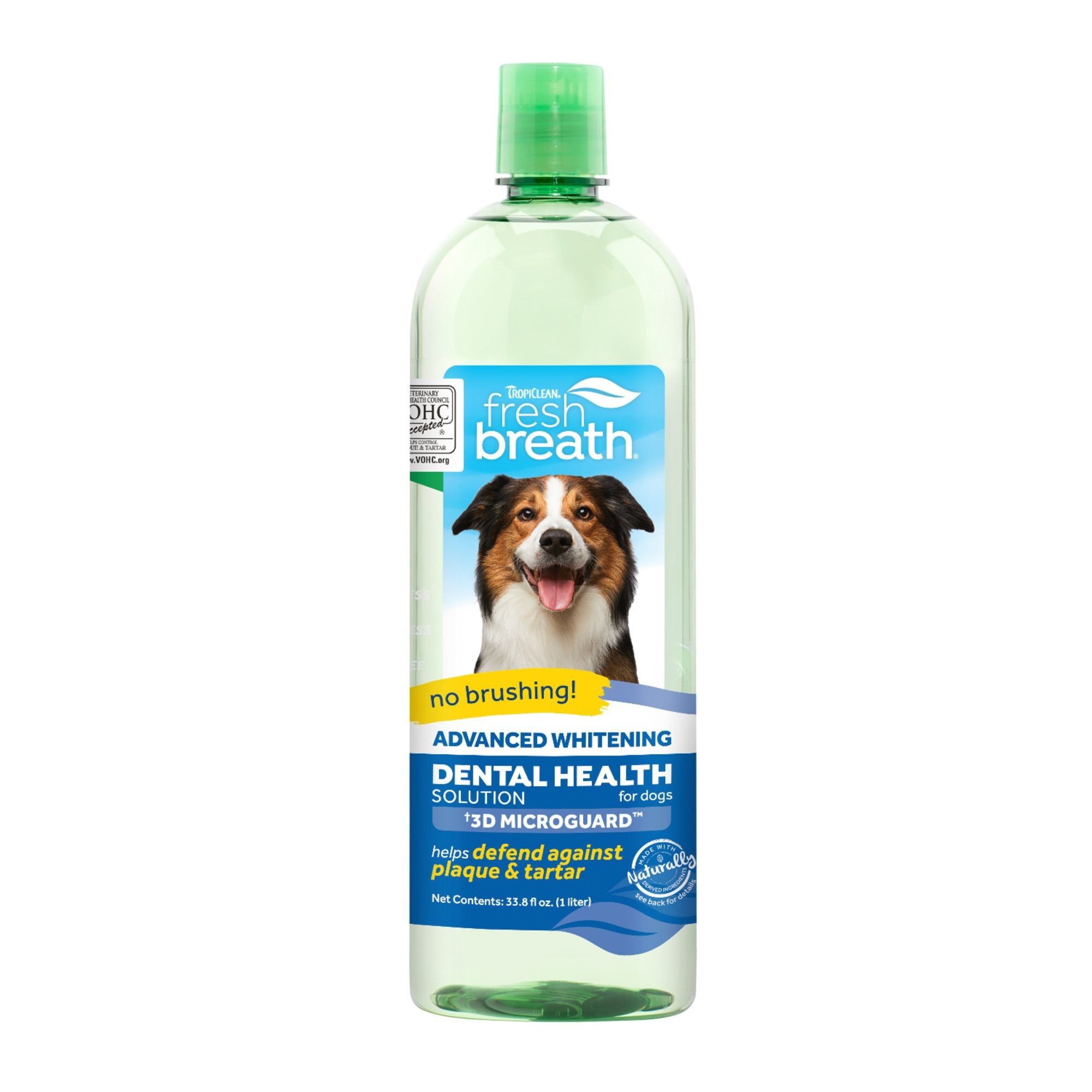 TropiClean Fresh Breath Water Additive for Dogs 33.8 oz