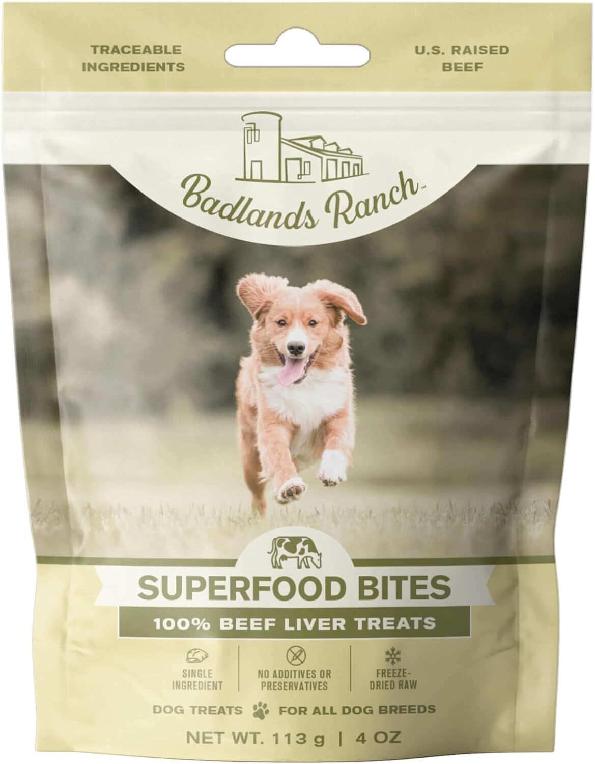 Badlands Ranch Superfood Bites Air Dried Premium Treats for Dogs