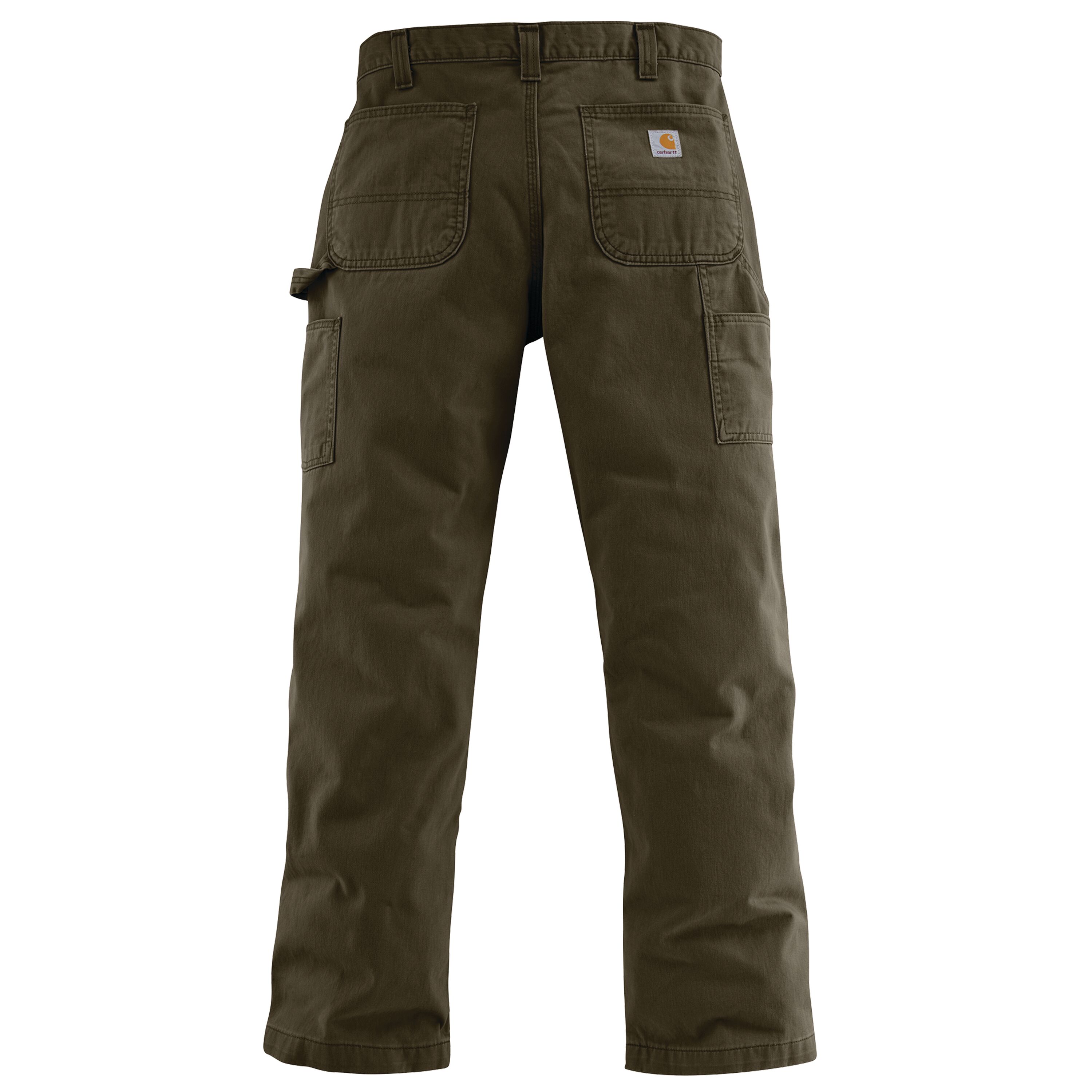 Men's Relaxed Fit Twill Utility Work Pant in Dark Coffee