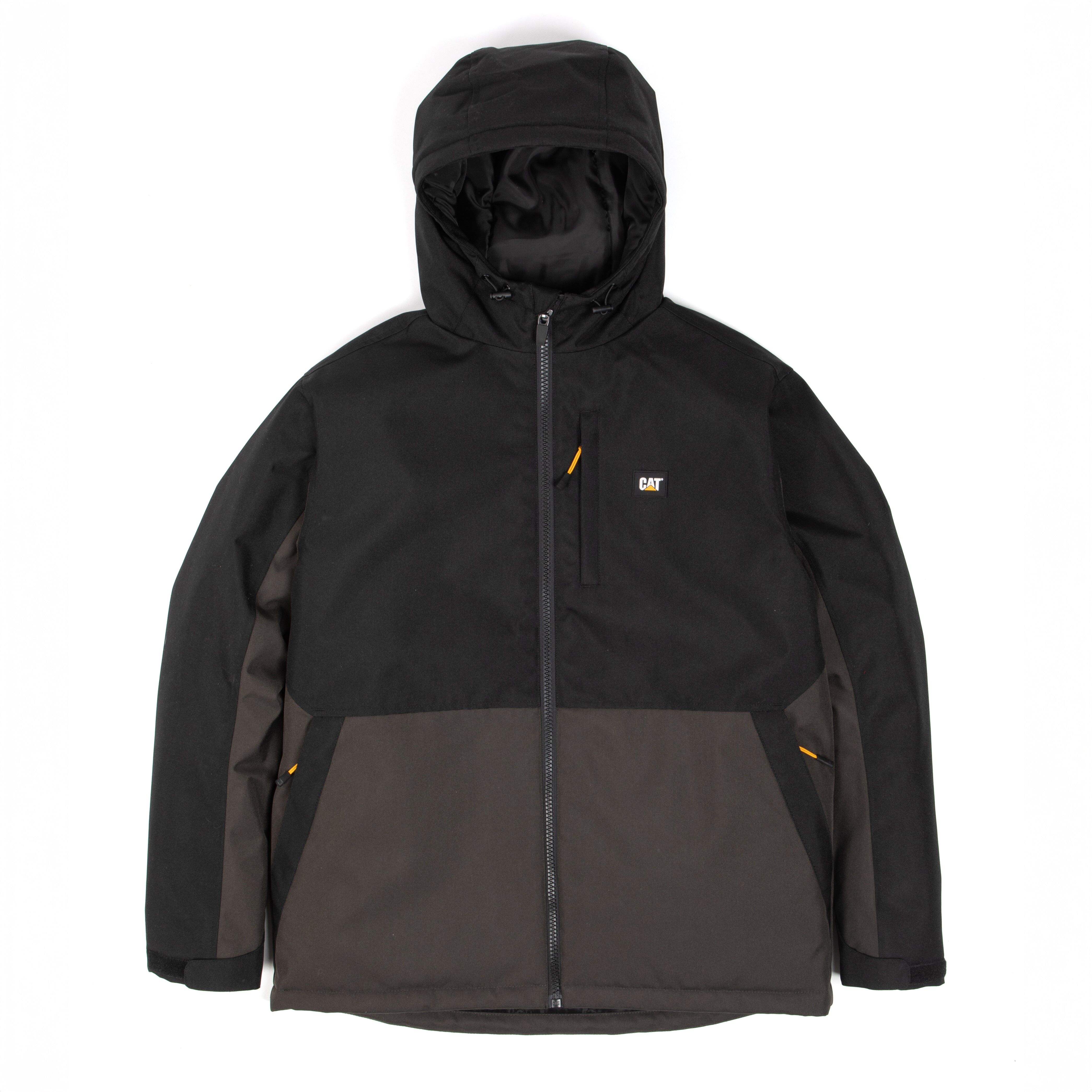 Parka De Travail Caterpillar Heavy Déperlant – Polyester Oxford, Doublure Polaire – Poches Multiples, Bandes Réfléchissantes