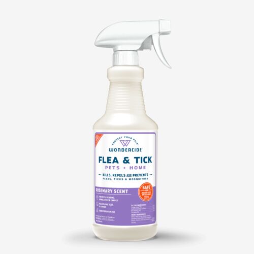 Rosemary Flea & Tick Spray for Pets + Home with Natural Essential Oils - 16 oz