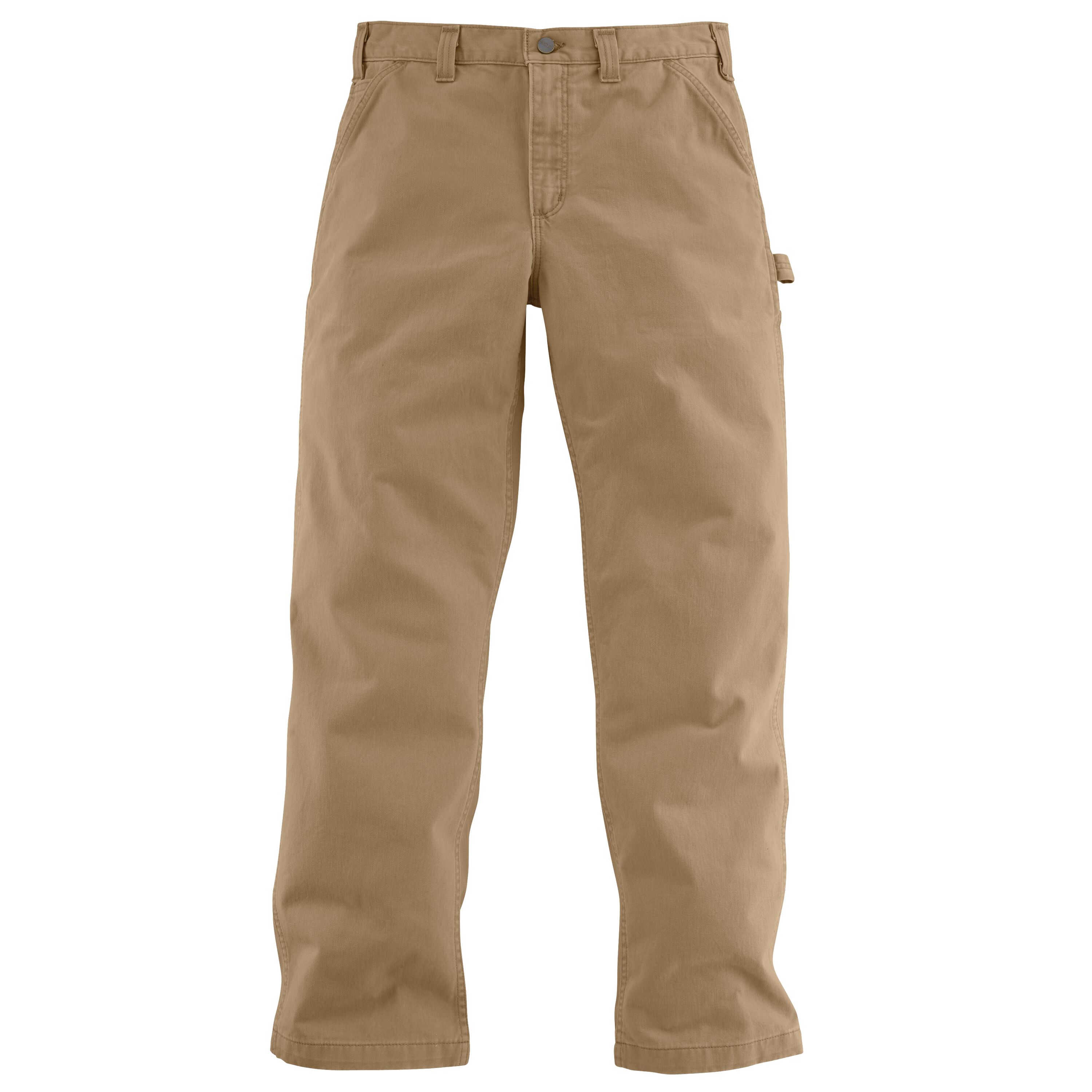 Men's Relaxed Fit Twill Utility Work Pant in Dark Khaki