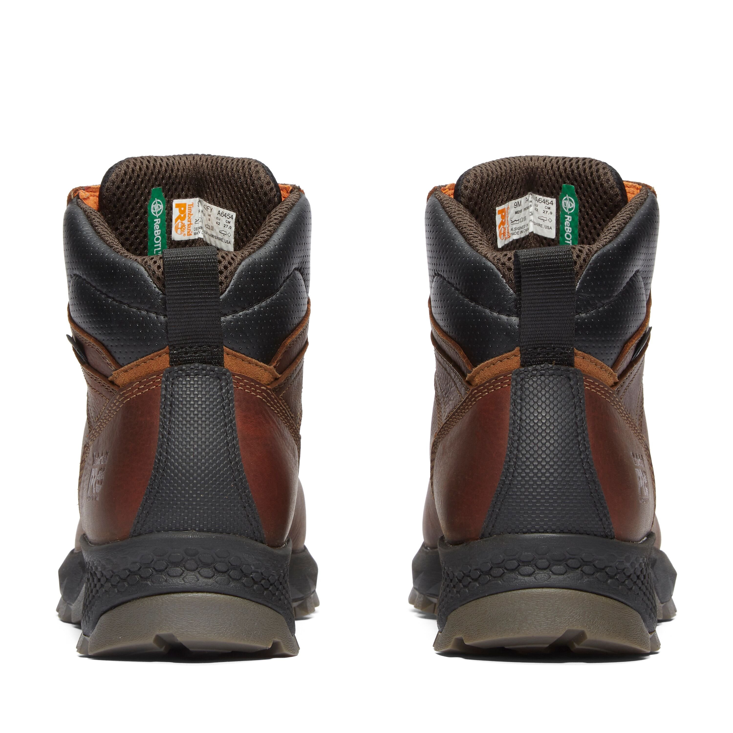 Men's 6" TiTAN EV Composite Toe Waterproof Work Boot in Teak Brown