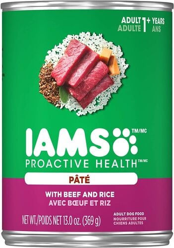 Adult Proactive Health Pate Beef and Rice Canned Dog Food - 13 oz