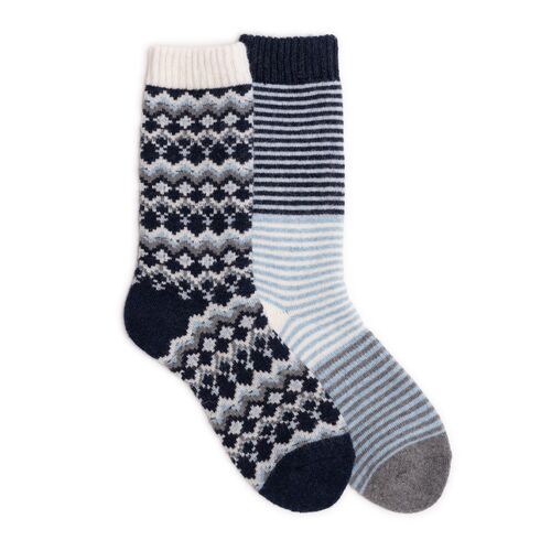Women's 2-Pack Holiday Wool Socks - Assorted