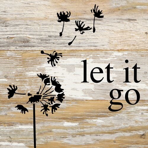 Dandelion Decorative Wooden Sign - 6 x 6
