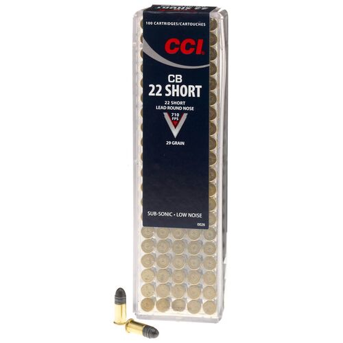 22 Short 29 Grain CPRN Ammunition - 100 Cartridges