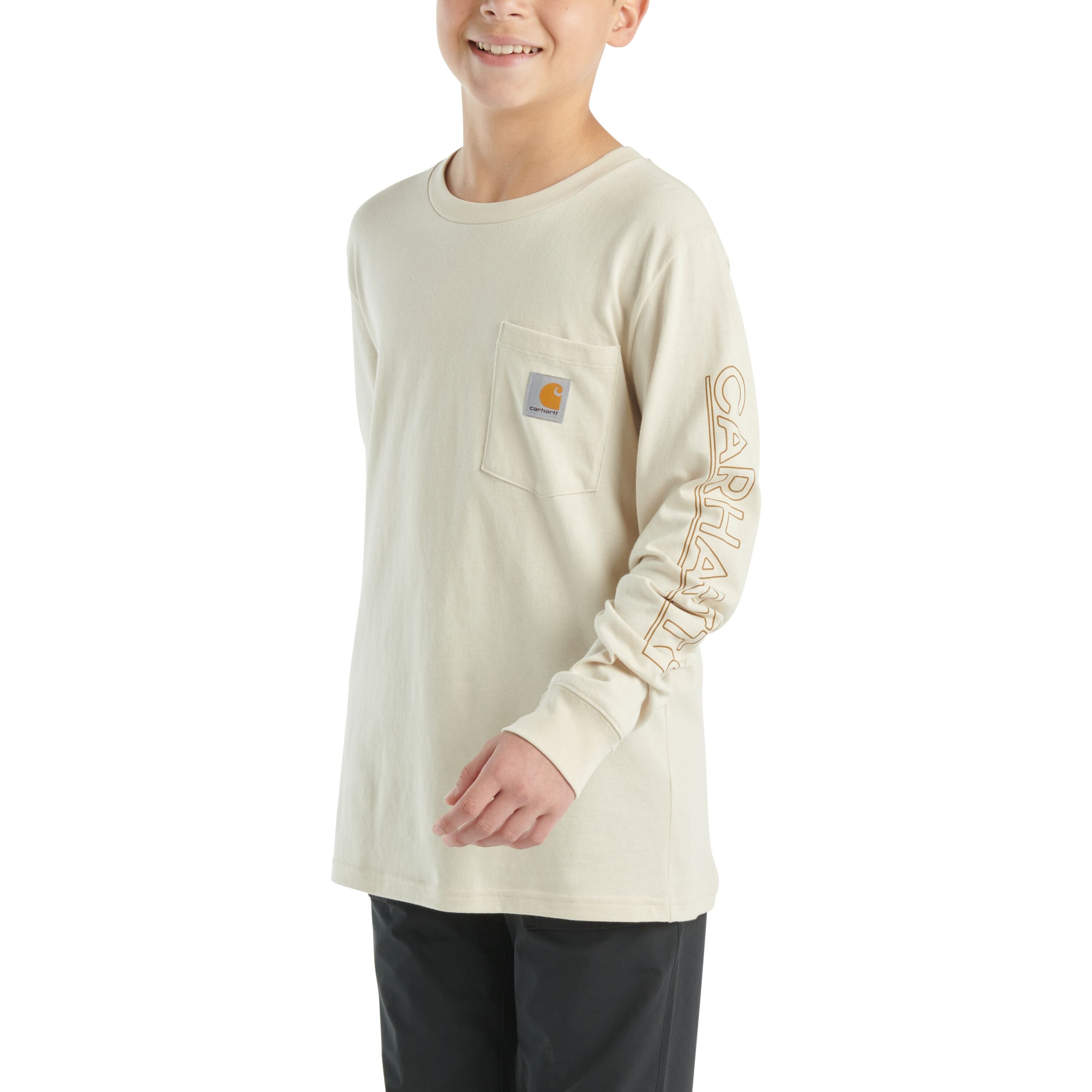 Boys' Long-Sleeve Pocket T-Shirt