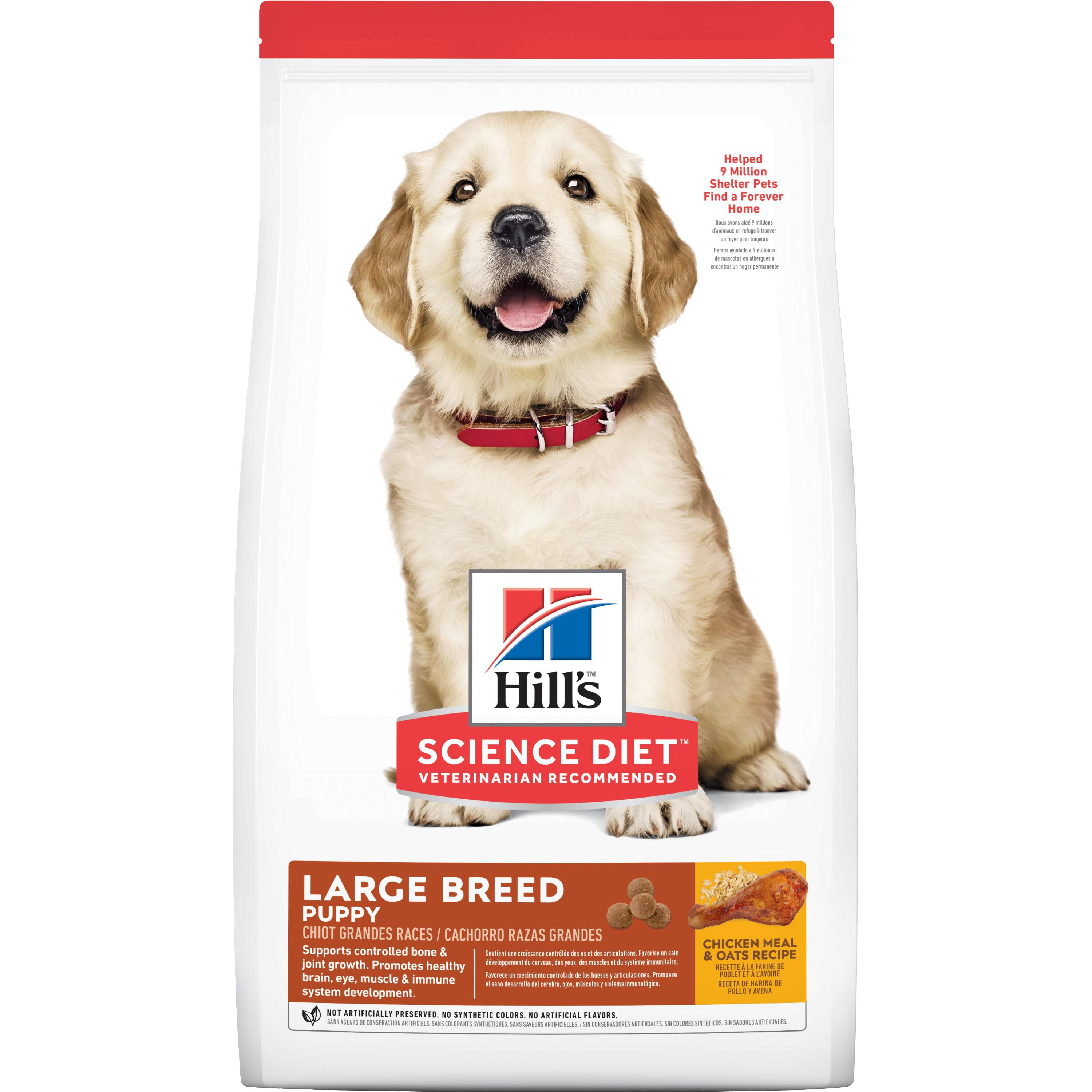 Puppy Large Breed Chicken Meal & Oats Recipe Dry Dog Food