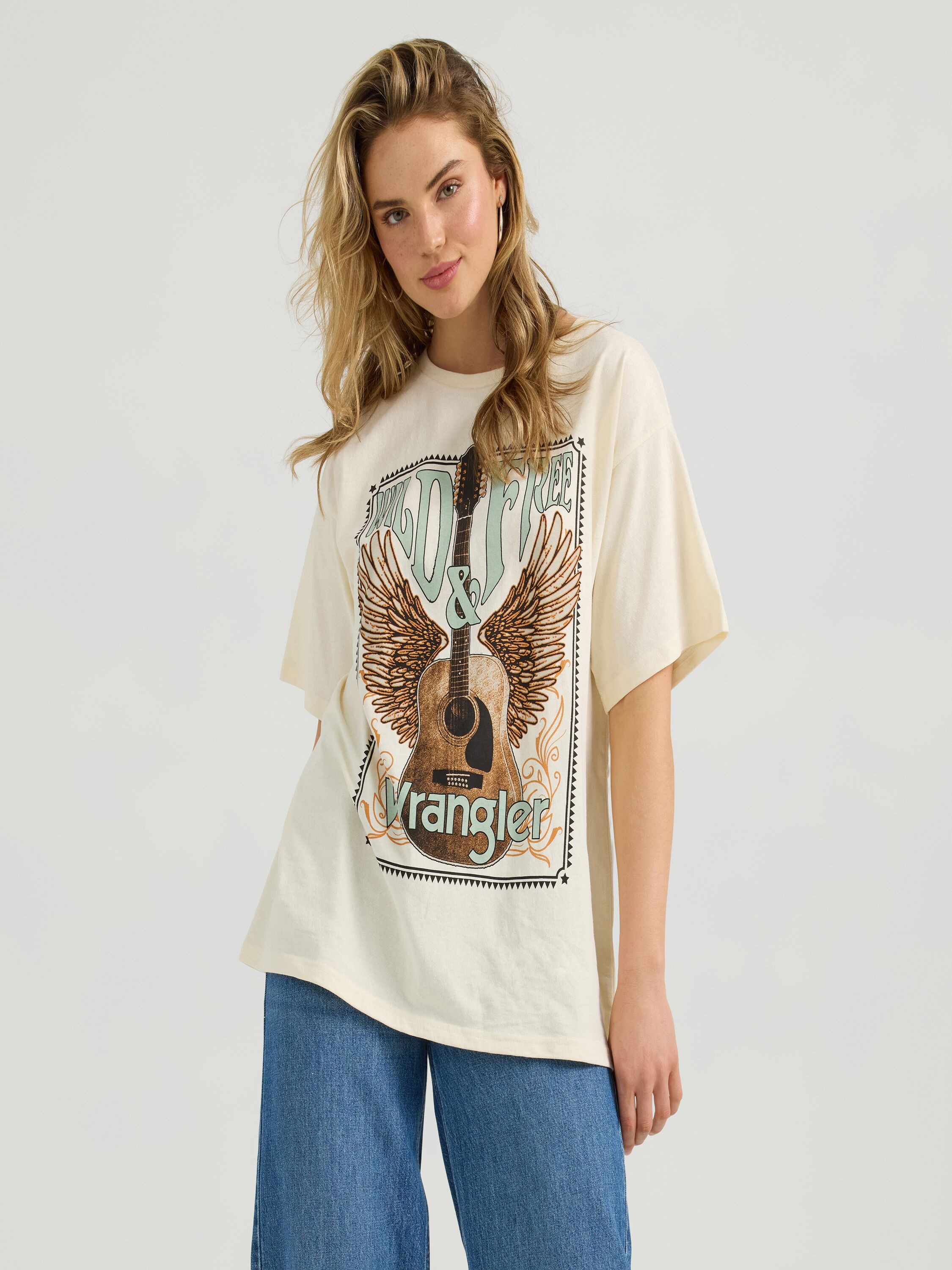 Women's Guitar Graphic Short Sleeve T-Shirt