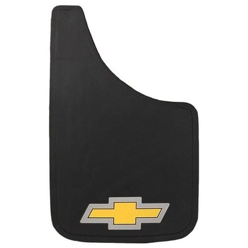 9" X 15" Chevy Gold Bowtie Easy Fit Mudguard (Set of 2)