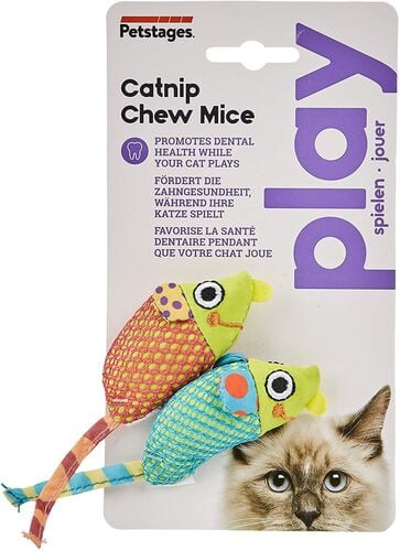Catnip Chew Mice Toss and Bat Toy