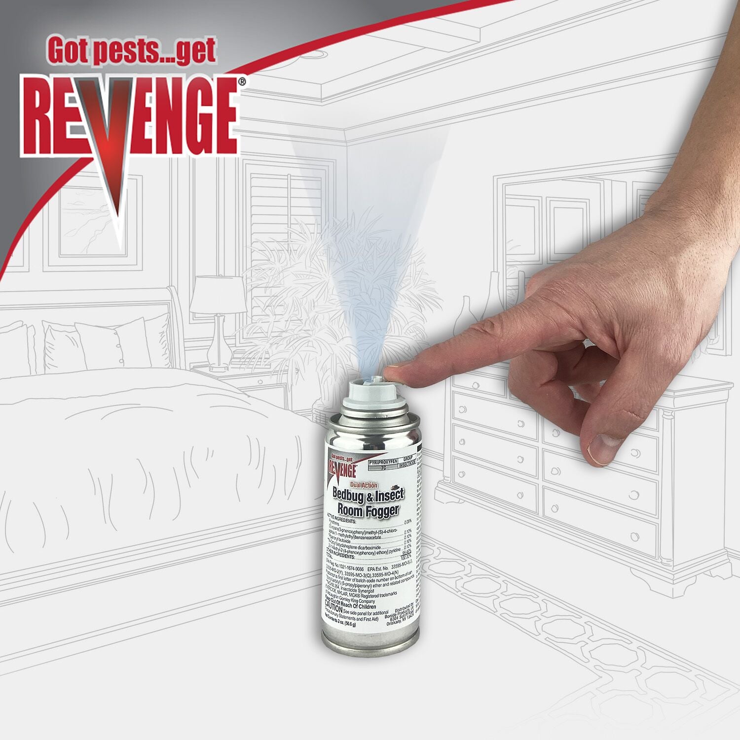 Bonide Bedbug & Insect Room Fogger - Thumbnail 2