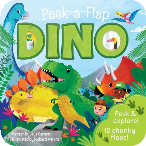 Dino Peek-a-Flap Board Book