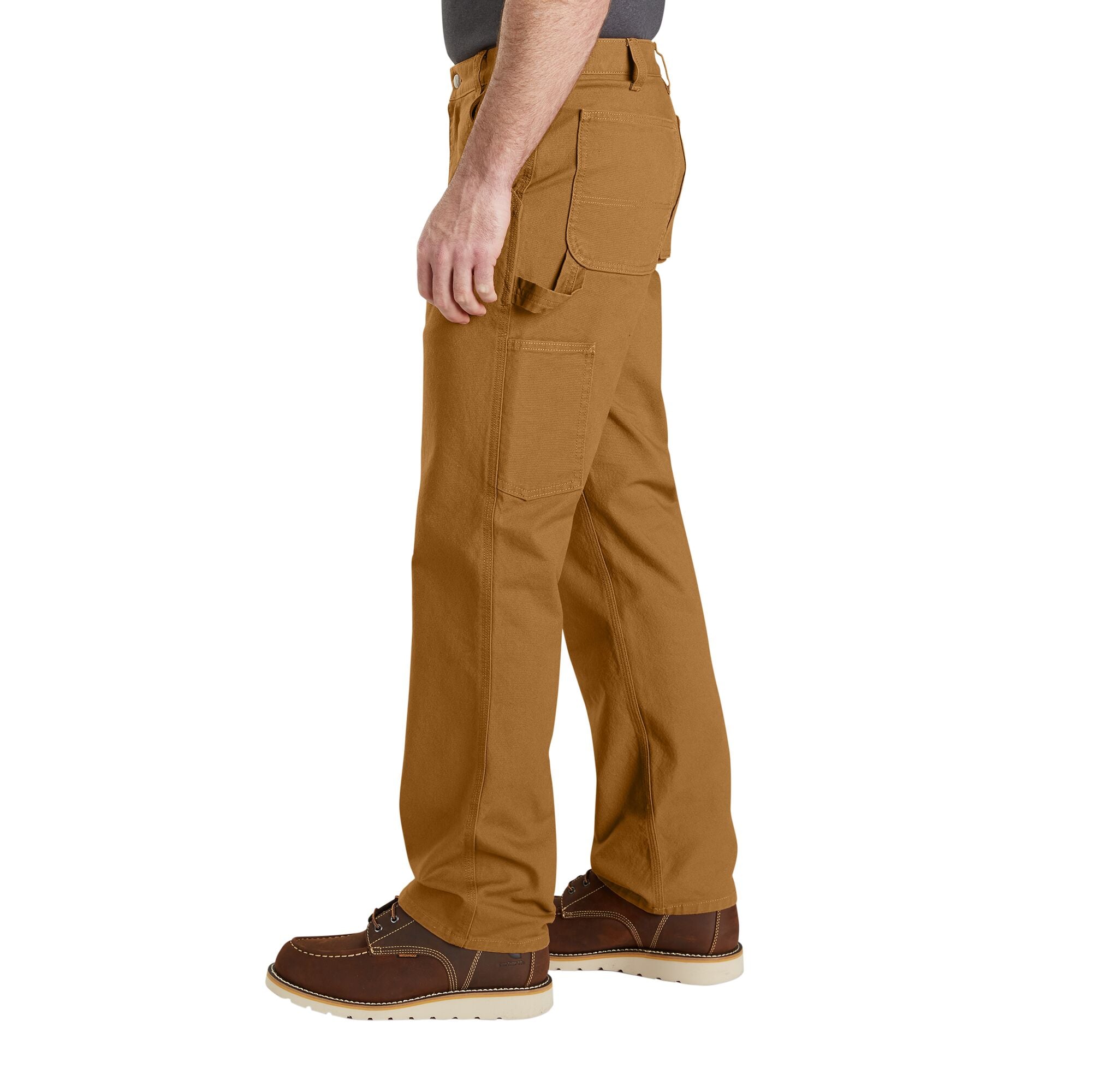 Men's Rugged Flex Relaxed Fit Duck Utility Work Pant in Carhartt Brown