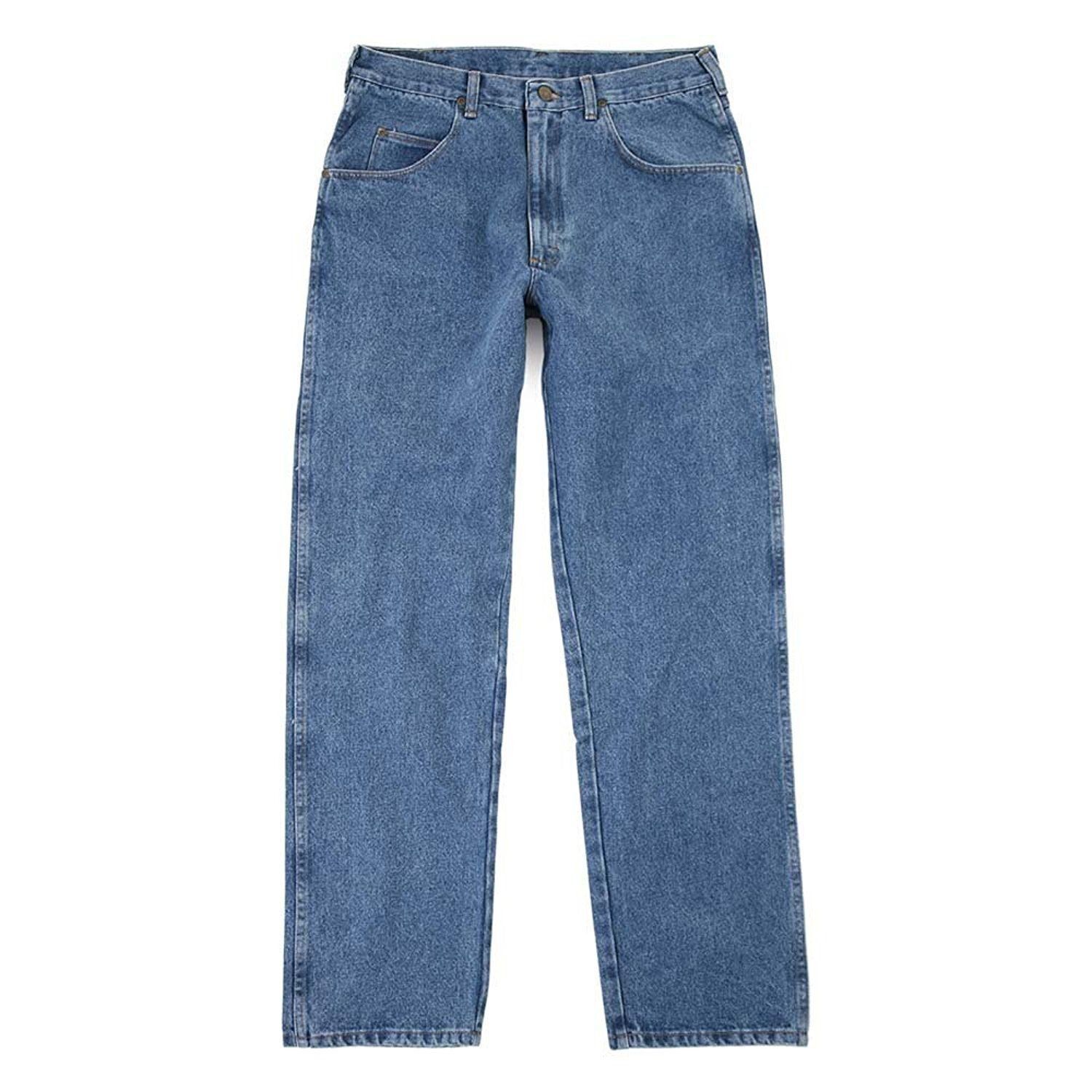Wrangler Levi’s 519 505 3set Men's Blue Ridge Relaxed Fit 5-Pocket Jean in Stonewash