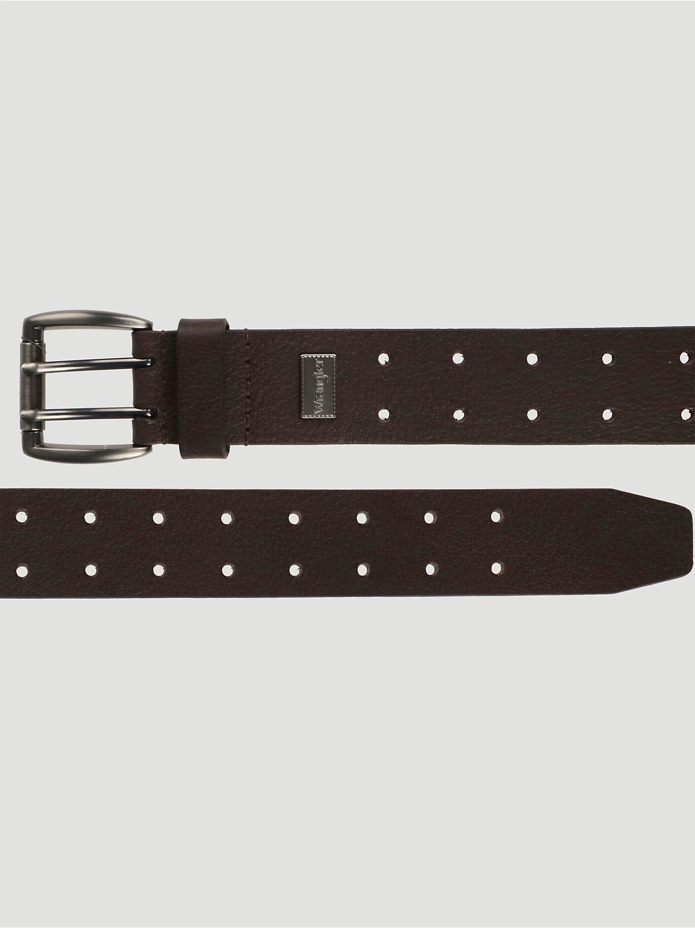 Men's Perforated Leather Belt