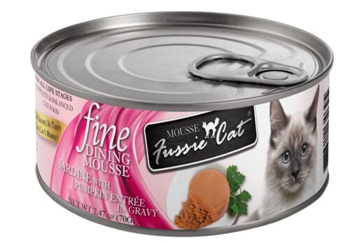 Fine Dining Mousse Sardine with Pumpkin Wet Cat Food - 2.47 oz