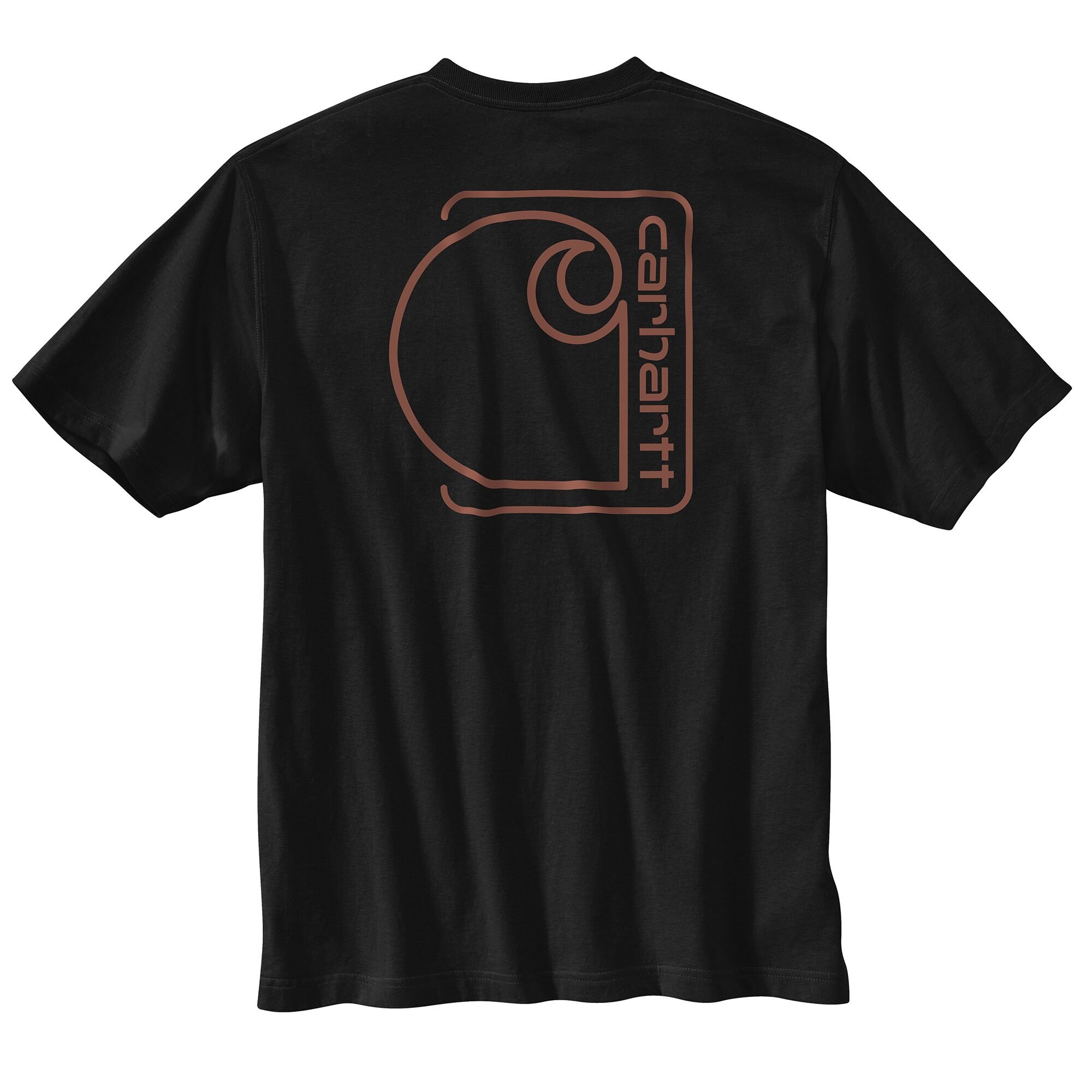 Men's Relaxed Fit Lightweight C Graphic Short-Sleeve Pocket T-Shirt