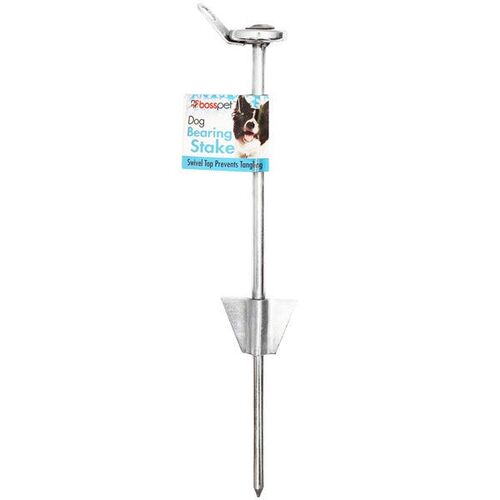 16" Dog Bearing Tie Out Stake