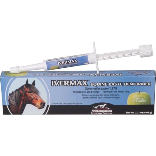 Ivermax Equine Paste Dewormer - 1.87% Tube