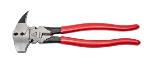 Crescent Heavy-Duty Solid Joint Fence Tool Pliers - 10 Inch Dipped Handle Wire Cutters