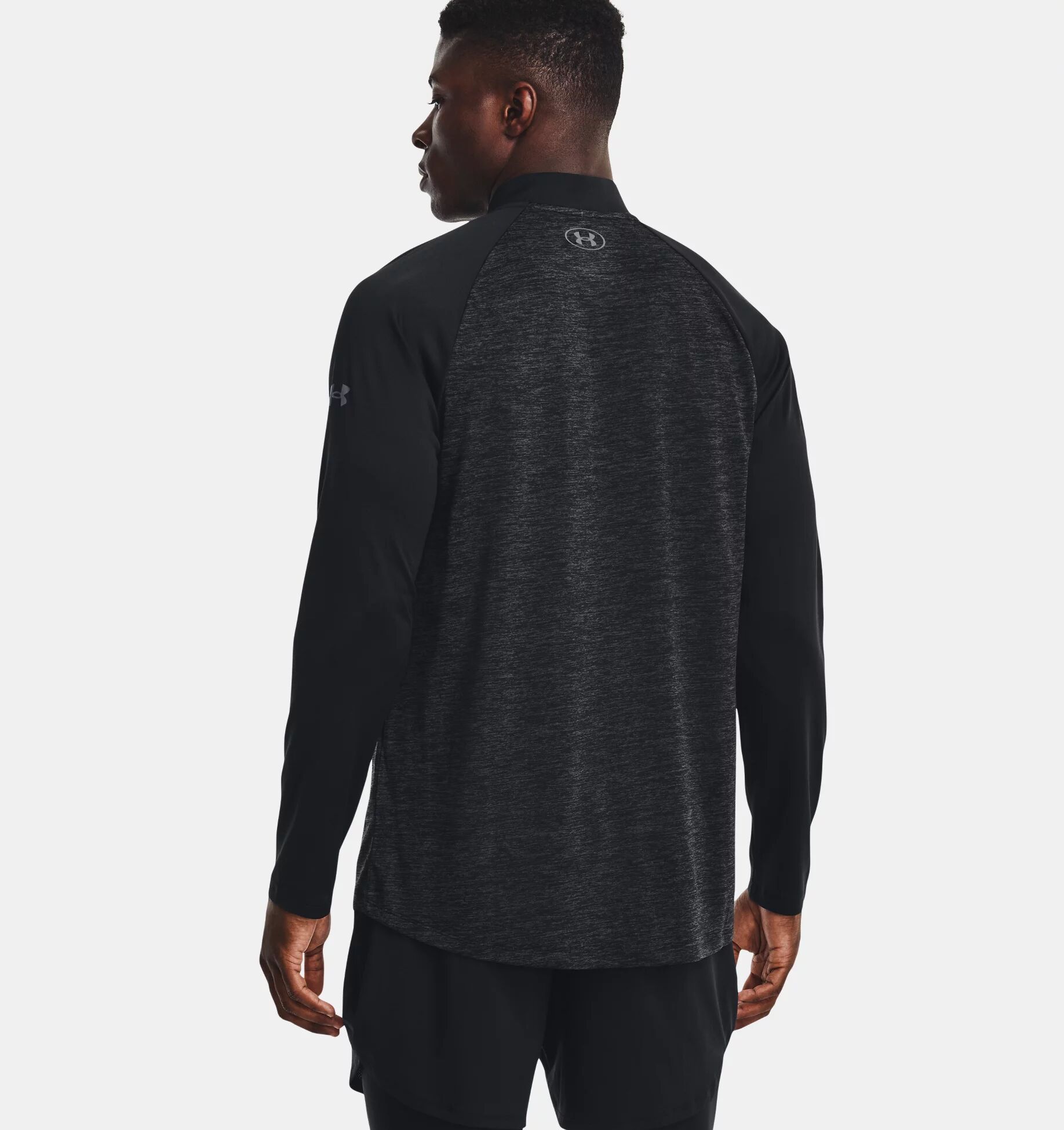 Men's UA Tech 2.0 1/4-Zip Pullover in Black