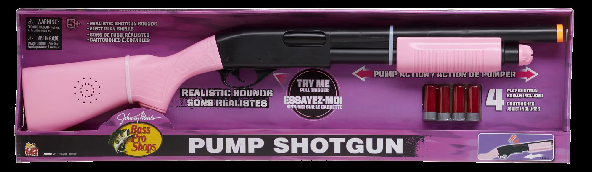 Kidz Toyz Pink Pump Shotgun Playgun