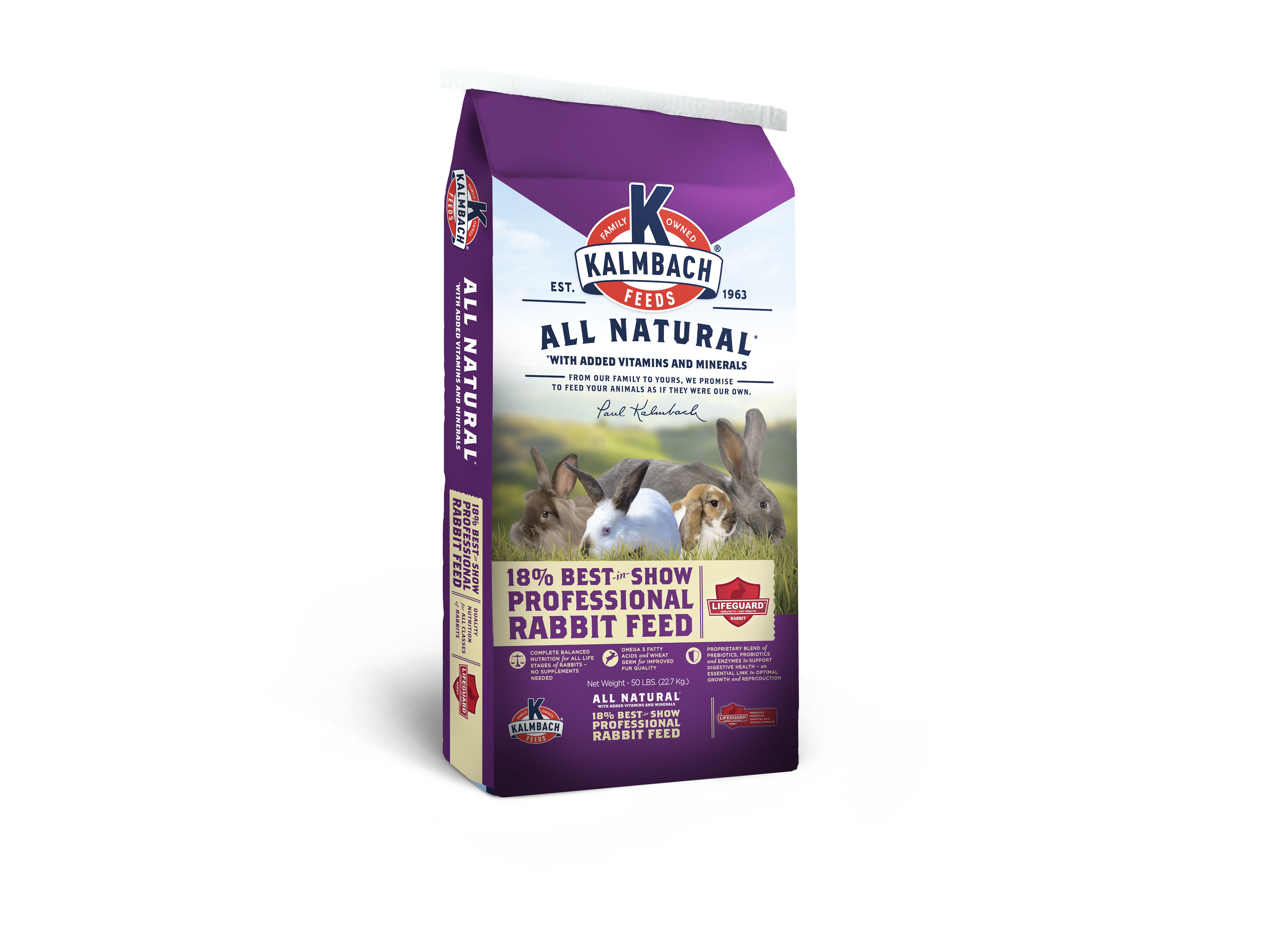 Kalmbach Feeds 18% Best in Show Rabbit Feed 50 LB