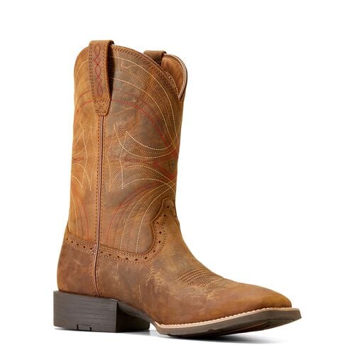 Men's Sport Wide Square Toe Cowboy Boot