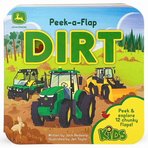 John Deere Kids Dirt Peek-a-Flap Board Book