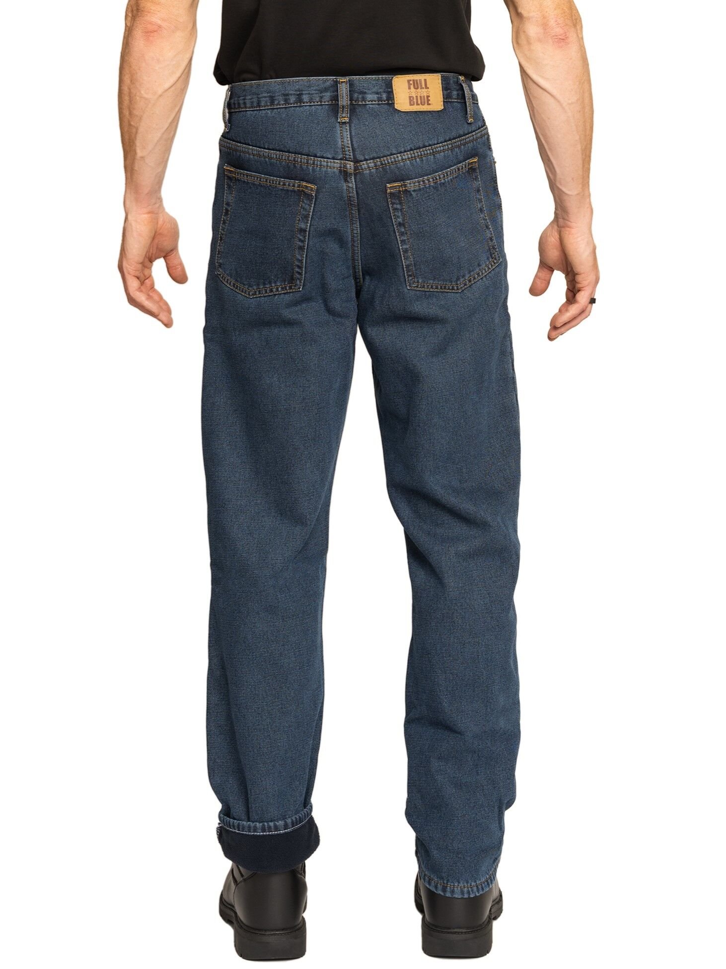 Men's Fleece Lined Relaxed 5 Pocket Jeans