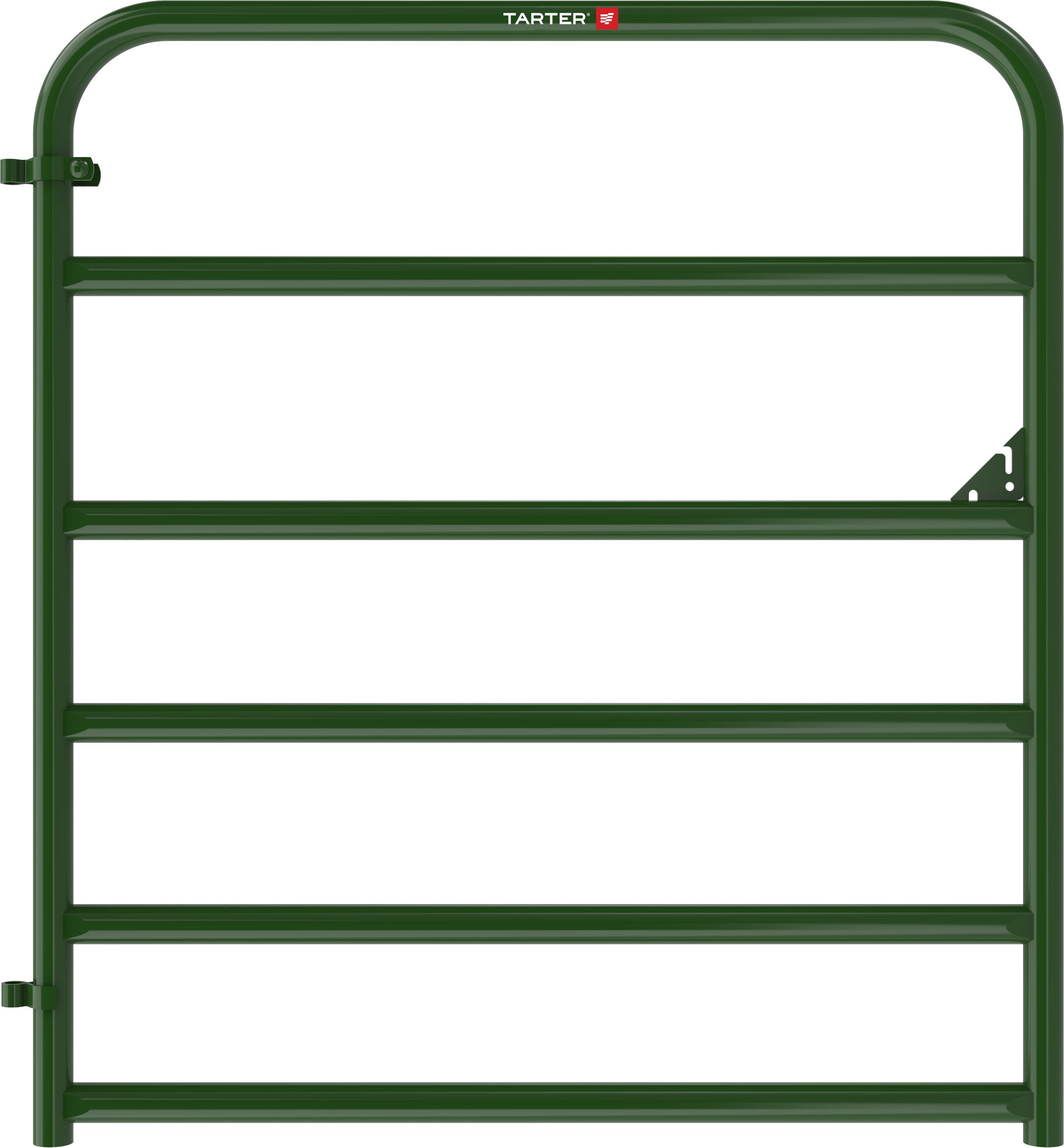Green American Round Corner Gate