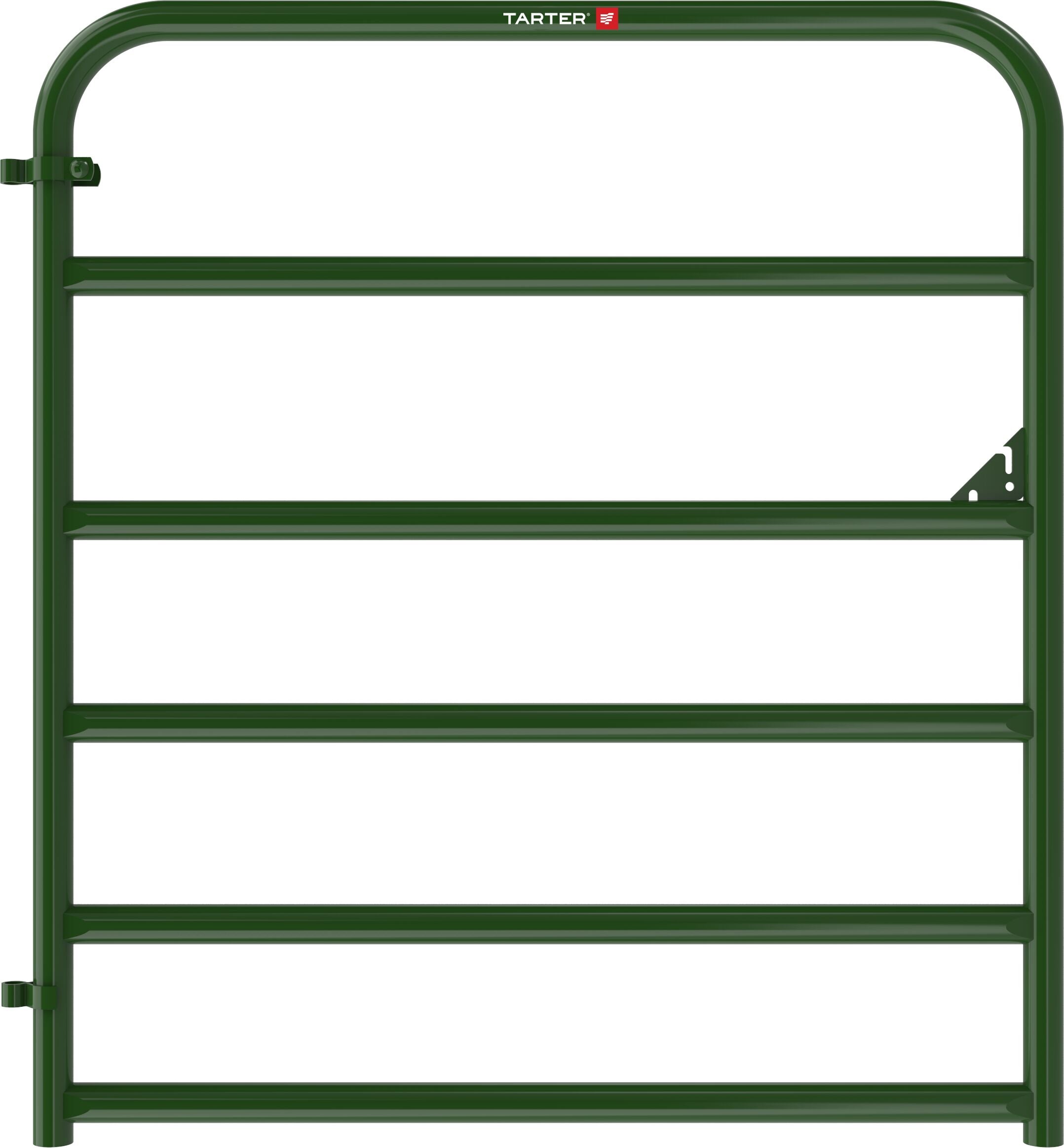 Green American Round Corner Gate