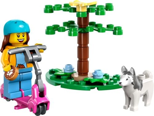 City Dog Park & Scooter Set