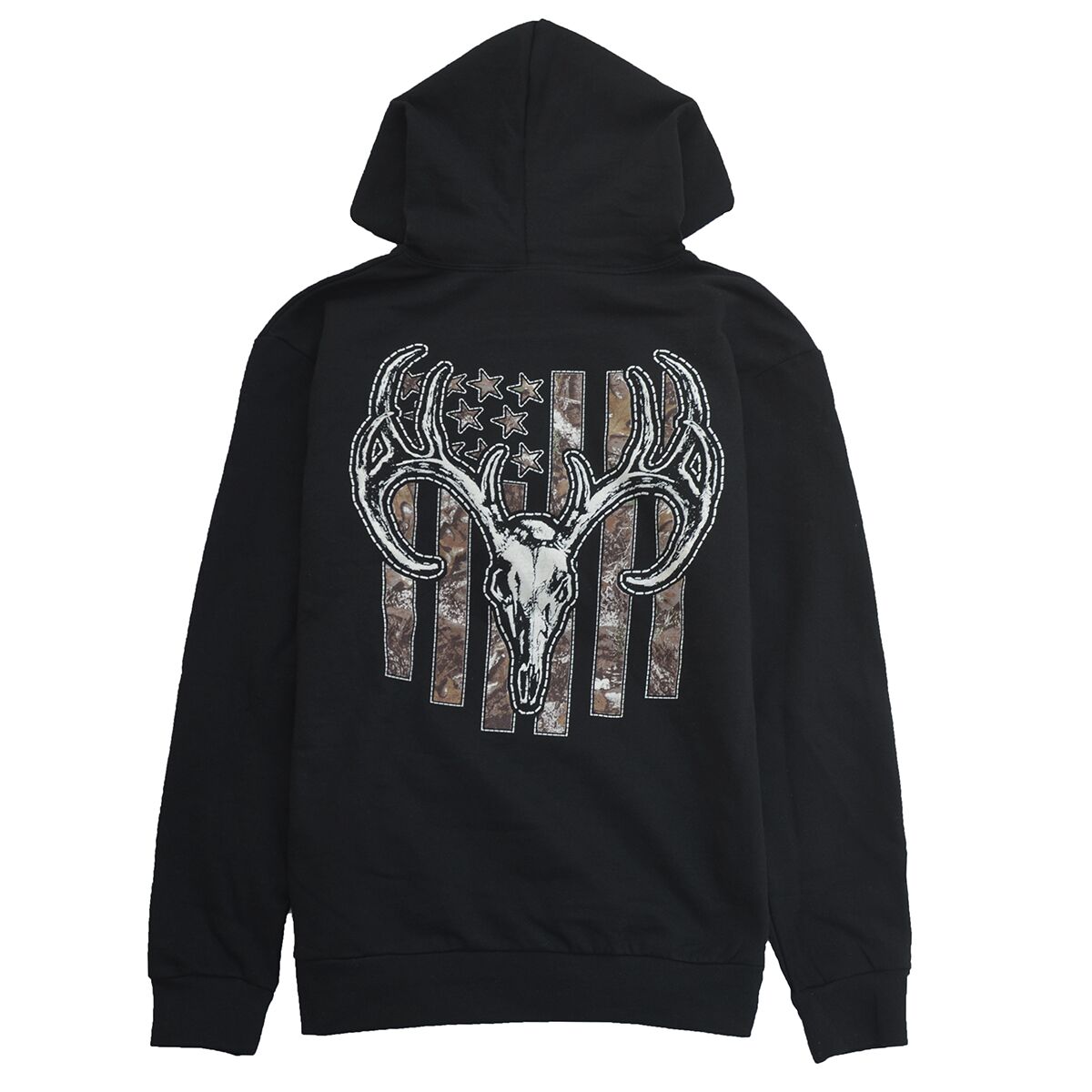 Buckhorn River Men's Camo Deer Flag Hooded Sweatshirt Assorted