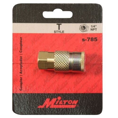 1/4" Female T-Style Coupler