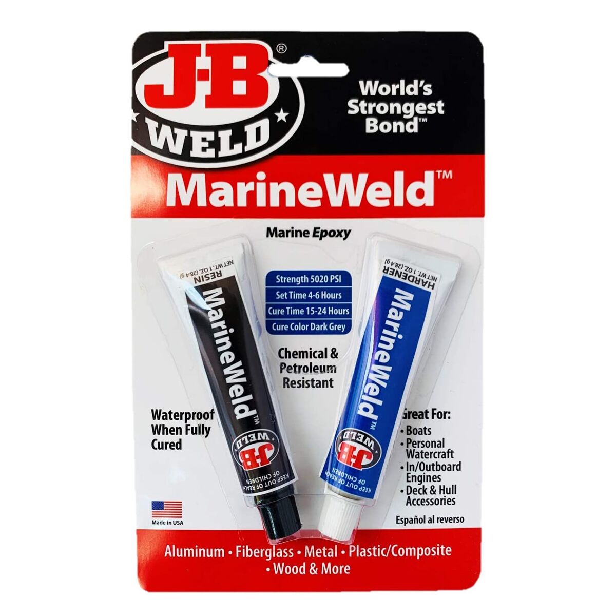 ボンド 2 J-B WELD, KwikWeld, Ambient Cured, Epoxy Adhesive - 14G802